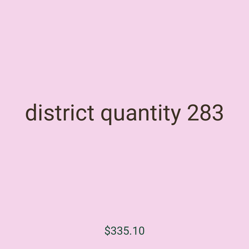 district quantity 283