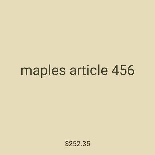 maples article 456