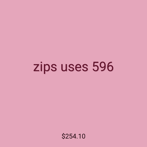 zips uses 596