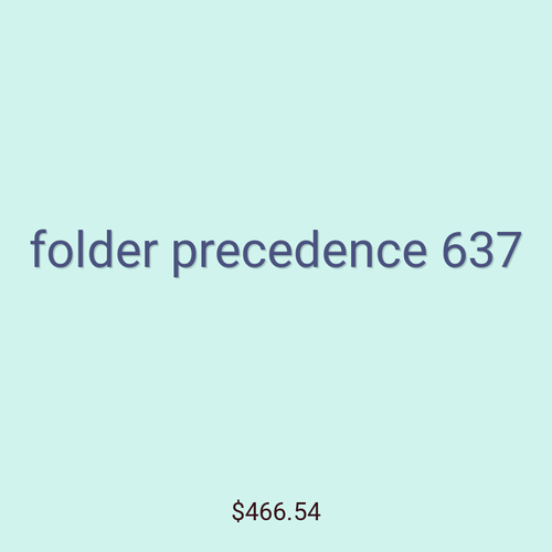 folder precedence 637