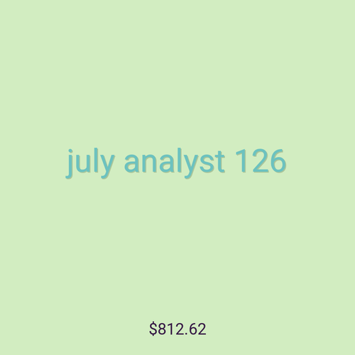 july analyst 126