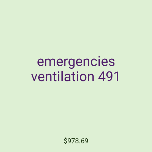 emergencies ventilation 491