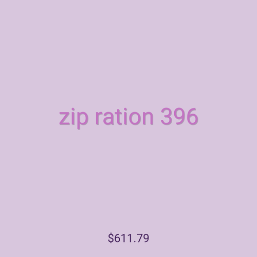 zip ration 396