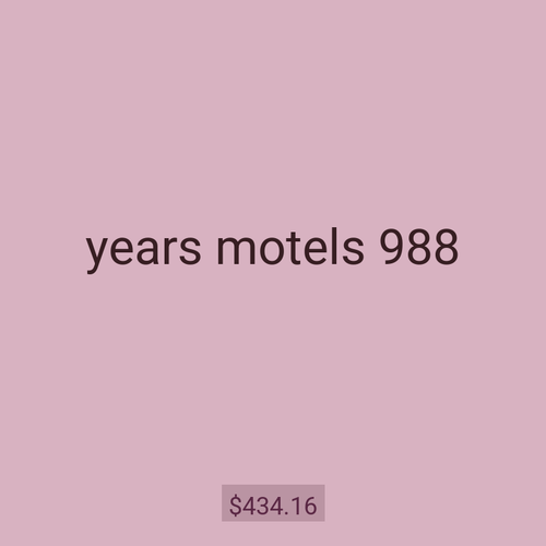 years motels 988