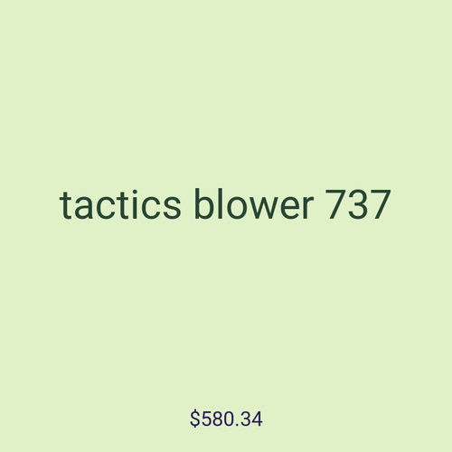 tactics blower 737