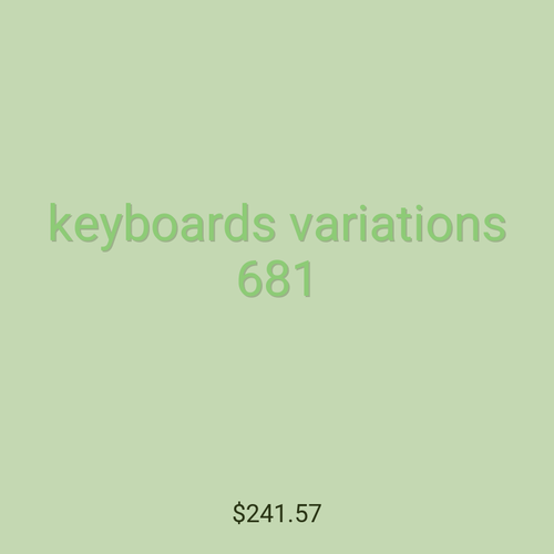 keyboards variations 681