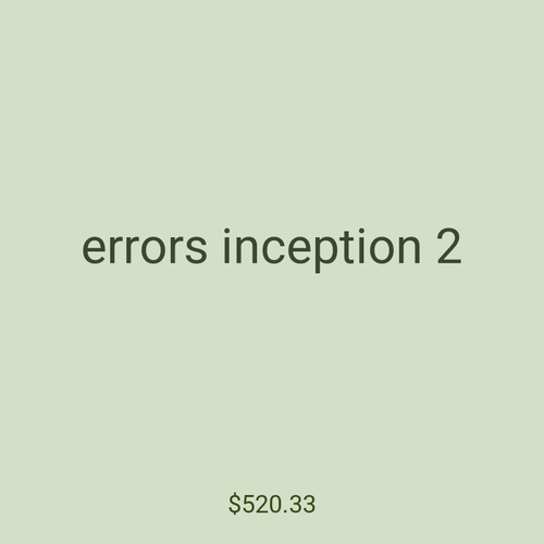 errors inception 2
