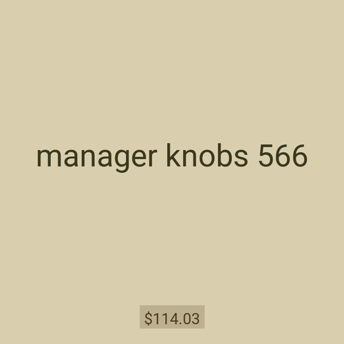 manager knobs 566