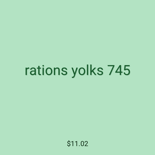 rations yolks 745