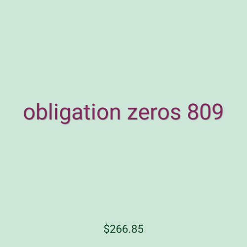 obligation zeros 809