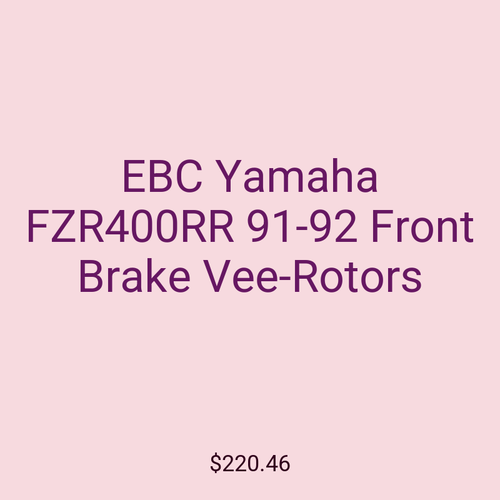 EBC Yamaha FZR400RR 91-92 Front Brake Vee-Rotors