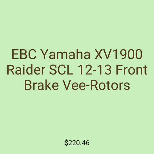 EBC Yamaha XV1900 Raider SCL 12-13 Front Brake Vee-Rotors