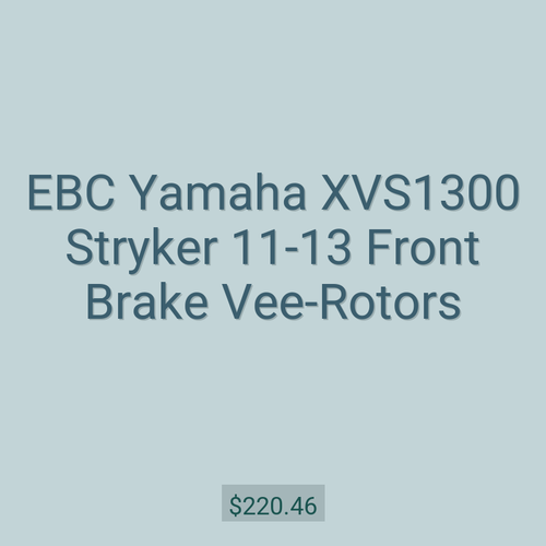 EBC Yamaha XVS1300 Stryker 11-13 Front Brake Vee-Rotors