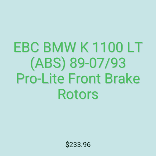EBC BMW K 1100 LT (ABS) 89-07/93 Pro-Lite Front Brake Rotors