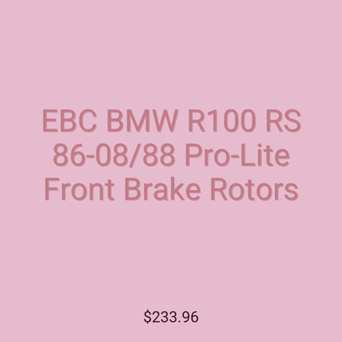 EBC BMW R100 RS 86-08/88 Pro-Lite Front Brake Rotors