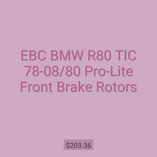 EBC BMW R80 TIC 78-08/80 Pro-Lite Front Brake Rotors