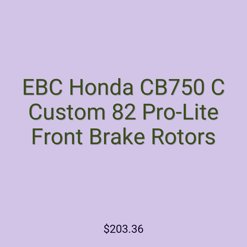 EBC Honda CB750 C Custom 82 Pro-Lite Front Brake Rotors