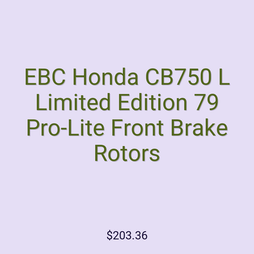 EBC Honda CB750 L Limited Edition 79 Pro-Lite Front Brake Rotors