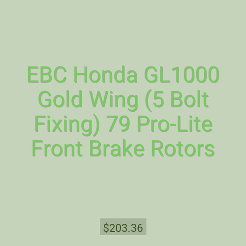 EBC Honda GL1000 Gold Wing (5 Bolt Fixing) 79 Pro-Lite Front Brake Rotors