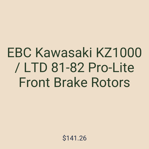 EBC Kawasaki KZ1000 / LTD 81-82 Pro-Lite Front Brake Rotors