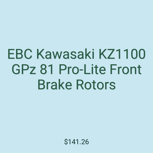 EBC Kawasaki KZ1100 GPz 81 Pro-Lite Front Brake Rotors