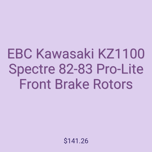 EBC Kawasaki KZ1100 Spectre 82-83 Pro-Lite Front Brake Rotors