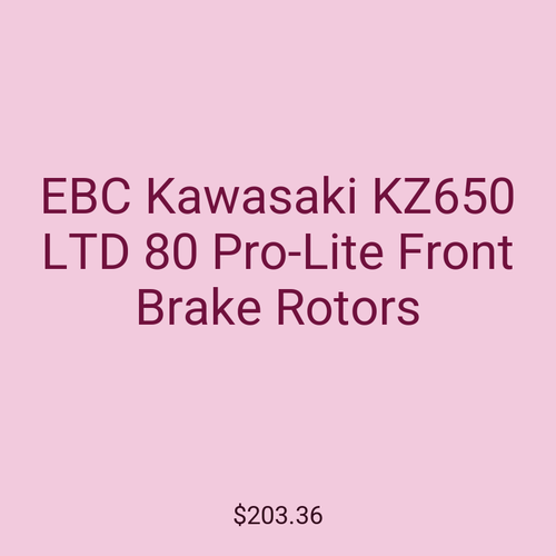 EBC Kawasaki KZ650 LTD 80 Pro-Lite Front Brake Rotors