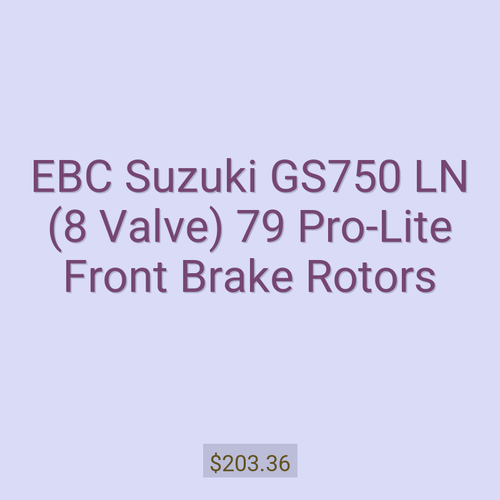 EBC Suzuki GS750 LN (8 Valve) 79 Pro-Lite Front Brake Rotors