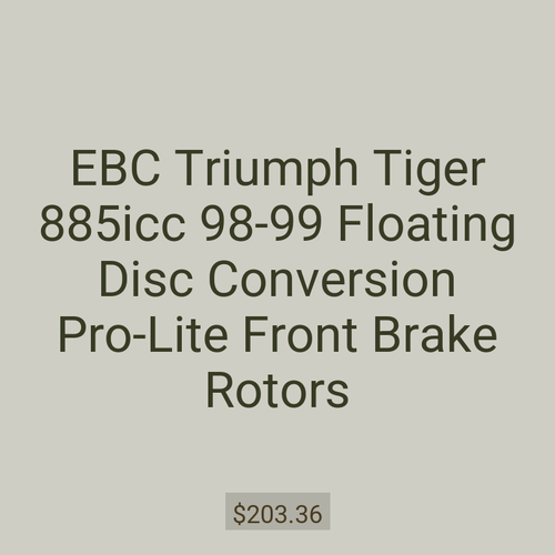 EBC Triumph Tiger 885icc 98-99 Floating Disc Conversion Pro-Lite Front Brake Rotors