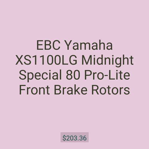 EBC Yamaha XS1100LG Midnight Special 80 Pro-Lite Front Brake Rotors