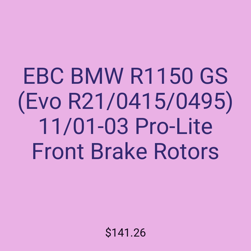 EBC BMW R1150 GS (Evo R21/0415/0495) 11/01-03 Pro-Lite Front Brake Rotors