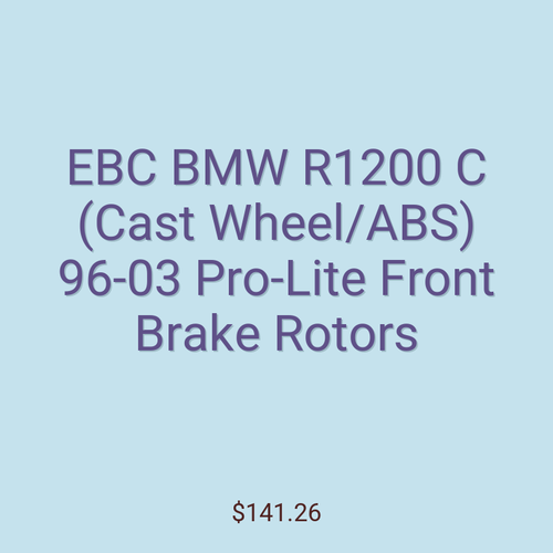 EBC BMW R1200 C (Cast Wheel/ABS) 96-03 Pro-Lite Front Brake Rotors