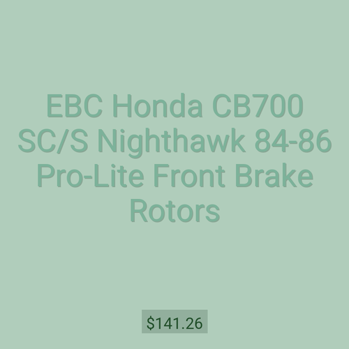 EBC Honda CB700 SC/S Nighthawk 84-86 Pro-Lite Front Brake Rotors