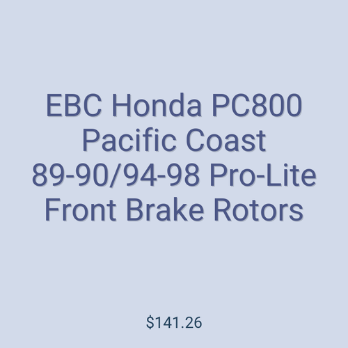 EBC Honda PC800 Pacific Coast 89-90/94-98 Pro-Lite Front Brake Rotors