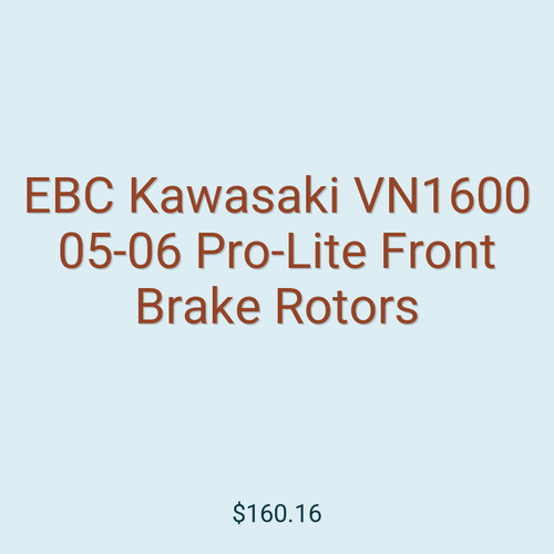 EBC Kawasaki VN1600 05-06 Pro-Lite Front Brake Rotors