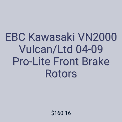 EBC Kawasaki VN2000 Vulcan/Ltd 04-09 Pro-Lite Front Brake Rotors