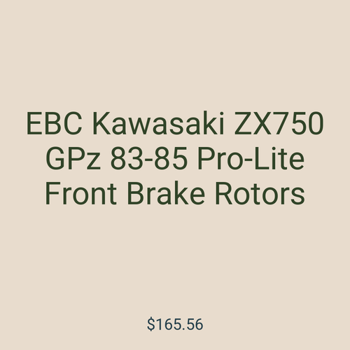 EBC Kawasaki ZX750 GPz 83-85 Pro-Lite Front Brake Rotors