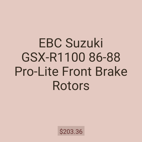 EBC Suzuki GSX-R1100 86-88 Pro-Lite Front Brake Rotors