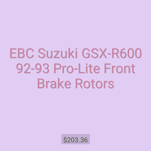 EBC Suzuki GSX-R600 92-93 Pro-Lite Front Brake Rotors