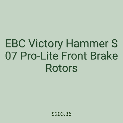 EBC Victory Hammer S 07 Pro-Lite Front Brake Rotors