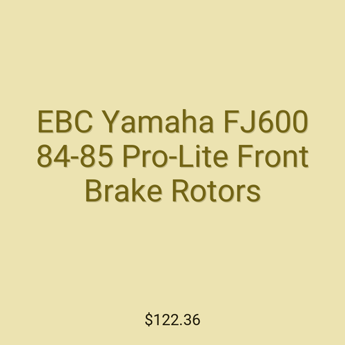 EBC Yamaha FJ600 84-85 Pro-Lite Front Brake Rotors