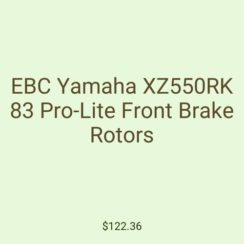EBC Yamaha XZ550RK 83 Pro-Lite Front Brake Rotors