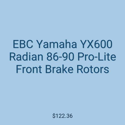 EBC Yamaha YX600 Radian 86-90 Pro-Lite Front Brake Rotors