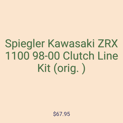 Spiegler Kawasaki ZRX 1100 98-00 Clutch Line Kit (orig. )