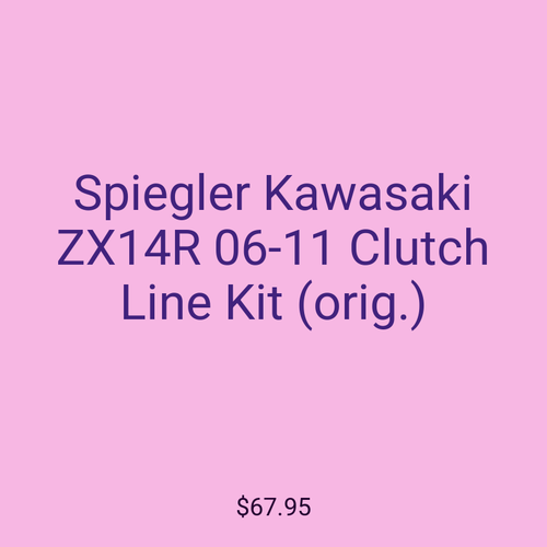 Spiegler Kawasaki ZX14R 06-11 Clutch Line Kit (orig.)
