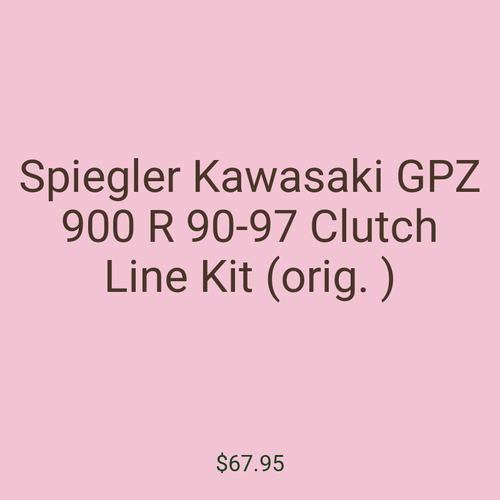 Spiegler Kawasaki GPZ 900 R 90-97 Clutch Line Kit (orig. )