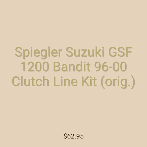 Spiegler Suzuki GSF 1200 Bandit 96-00 Clutch Line Kit (orig.)