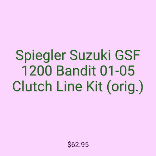 Spiegler Suzuki GSF 1200 Bandit 01-05 Clutch Line Kit (orig.)