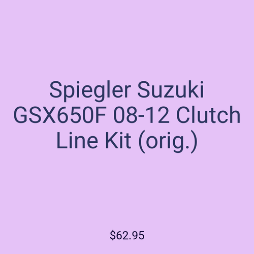 Spiegler Suzuki GSX650F 08-12 Clutch Line Kit (orig.)