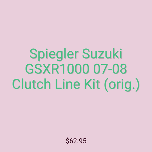 Spiegler Suzuki GSXR1000 07-08 Clutch Line Kit (orig.)